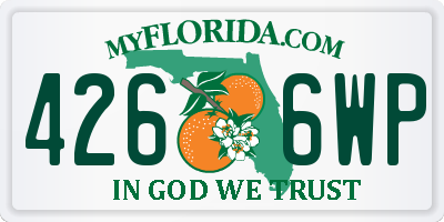 FL license plate 4266WP