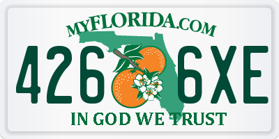 FL license plate 4266XE