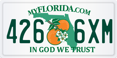 FL license plate 4266XM