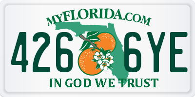 FL license plate 4266YE