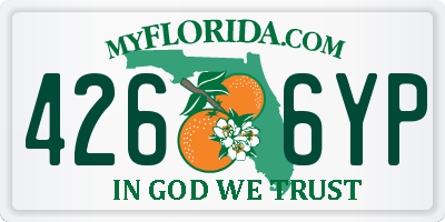 FL license plate 4266YP