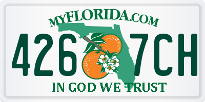 FL license plate 4267CH