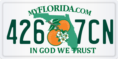 FL license plate 4267CN