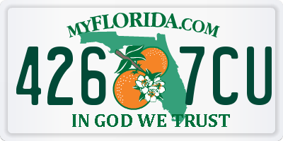 FL license plate 4267CU