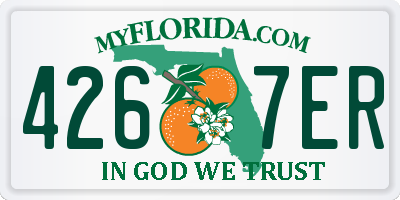 FL license plate 4267ER