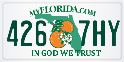 FL license plate 4267HY