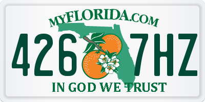 FL license plate 4267HZ