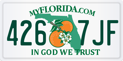 FL license plate 4267JF