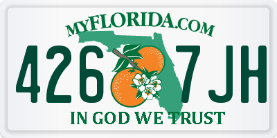 FL license plate 4267JH