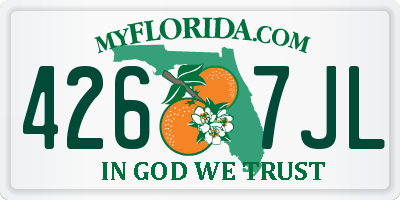 FL license plate 4267JL