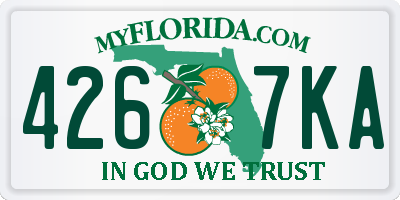 FL license plate 4267KA