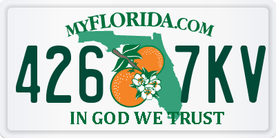 FL license plate 4267KV