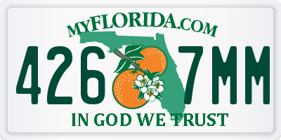 FL license plate 4267MM