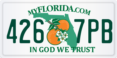 FL license plate 4267PB