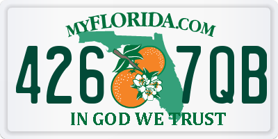 FL license plate 4267QB