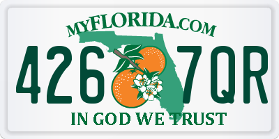 FL license plate 4267QR