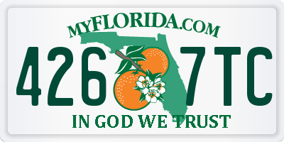 FL license plate 4267TC