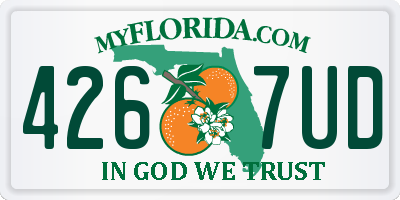 FL license plate 4267UD