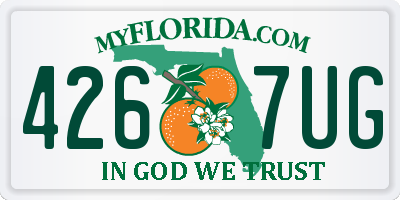FL license plate 4267UG