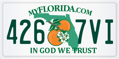 FL license plate 4267VI