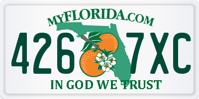 FL license plate 4267XC