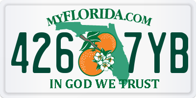 FL license plate 4267YB