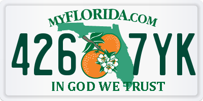 FL license plate 4267YK