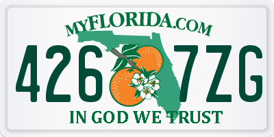 FL license plate 4267ZG