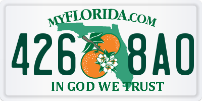FL license plate 4268AO
