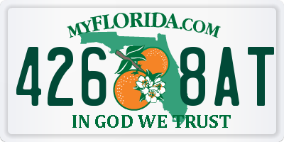 FL license plate 4268AT
