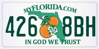 FL license plate 4268BH