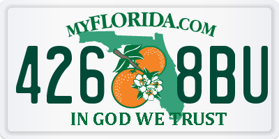 FL license plate 4268BU