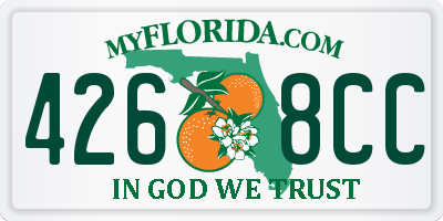 FL license plate 4268CC