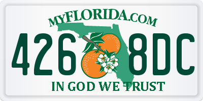FL license plate 4268DC