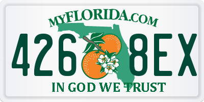 FL license plate 4268EX