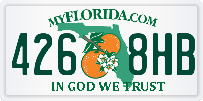 FL license plate 4268HB