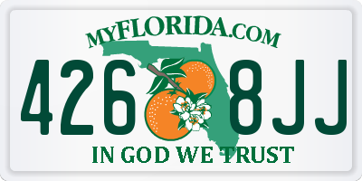 FL license plate 4268JJ