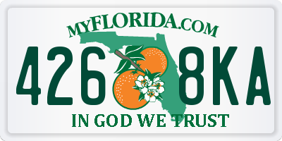 FL license plate 4268KA