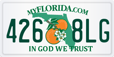 FL license plate 4268LG