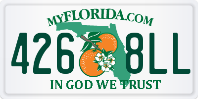 FL license plate 4268LL