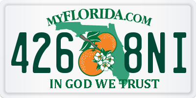 FL license plate 4268NI