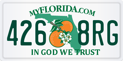 FL license plate 4268RG