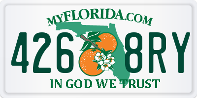 FL license plate 4268RY
