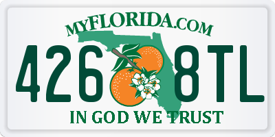 FL license plate 4268TL