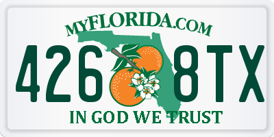 FL license plate 4268TX