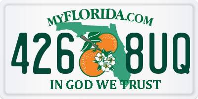 FL license plate 4268UQ