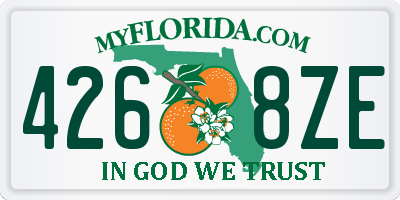 FL license plate 4268ZE