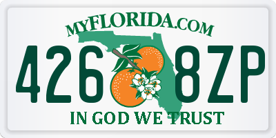 FL license plate 4268ZP