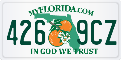 FL license plate 4269CZ