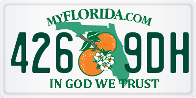 FL license plate 4269DH